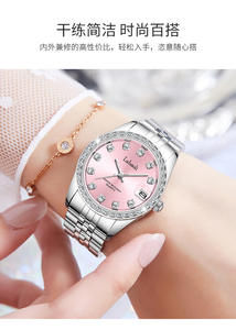 นาฬิกาผู้หญิงกันน้ำนาฬิกาข้อมือธุรกิจเพชรเต็มนาฬิกาผู้หญิงแฟชั่น - Product Image 3