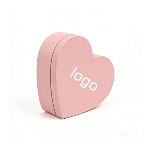 Custom Logo Valentine Wedding Rose <b>Flower</b> Luxury Cardboard Heart Shaped Gift <b>Box</b> - Product Image 2