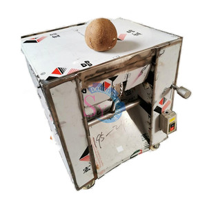 Abridor de cáscara de coco eléctrico de tamaño pequeño de acero inoxidable, desgranador de coco automático, máquina procesadora de coco - Product Image 1