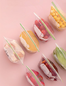 Reusable Food Storage <b>Bags</b> Durable BPA free Plastic Sandwich <b>Bags</b> Freezer <b>Zip</b> <b>lock</b> <b>Bags</b> Food Storage - Product Image 2