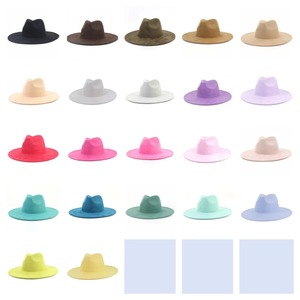 Groothandel Vrouwen Trendy Mode Brede Rand Suède Vilten Hoed Panama Hoed Effen Patroon Jurk Voor Feest En Vissen Scènes - Product Image 2