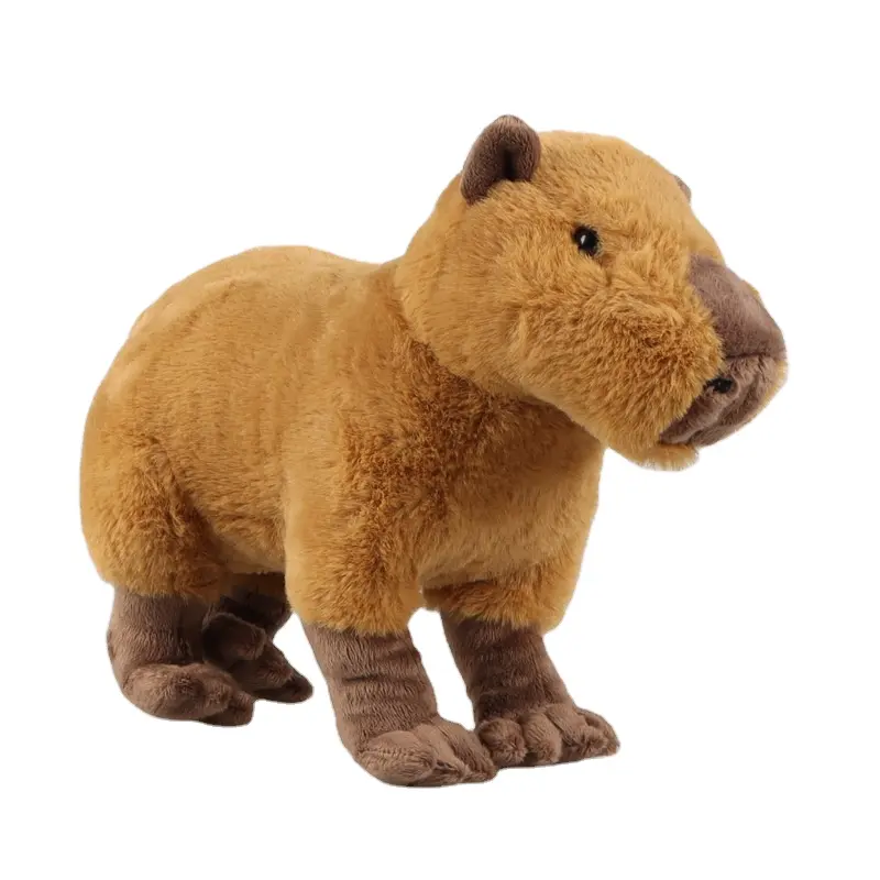 Capybara ของเล่นตุ๊กตาผ้าพลัฌ,ของเล่นตุ๊กตาเสมือนจริงสำหรับคลาน Capybara ตุ๊กตาสัตว์