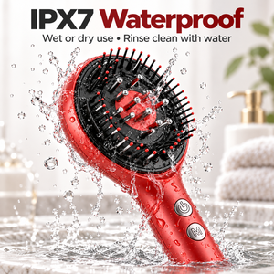 Peine Inteligente para Masaje del Cuero Cabelludo con Microcorriente, Luz Roja y Cepillo Calefactor, Dispositivo de Cuidado Personal Impermeable IPX7 - Product Image 4