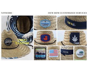 Chapeau de soleil en paille personnalisé <span class=keywords><strong>pour</strong></span> homme et femme, style cowboy, surfeur, plage, designer, avec logo personnalisé, vente en gros - Product Image 6