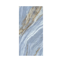 Dalles de marbre multicolores de luxe de 750x1500mm Dalles de porcelaine de la série Designer Anti-UV pour hall de supermarché