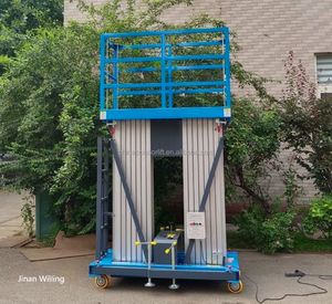 Đôi Cột Buồm hợp kim nhôm gấp thang Kính thiên văn nền tảng làm việc trên không - Product Image 2