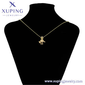 Xuping perhiasan elegan fashion mewah hidup desain harian beruntung indah uniseks hadiah robot alien 14k liontin emas - Product Image 6