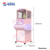 Nouvelle machine à barbe à papa semi-automatique à 18 formes de fleurs - Portable, usage commercial pour la vente de rue, facile à utiliser