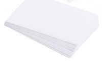 Film adhésif PET acrylique blanc mat 50 microns, autocollant simple face sensible à la pression, imperméable pour applications de masquage