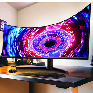 Moniteur <span class=keywords><strong>PC</strong></span> 49 pouces 5K pour le bureau à domicile, l'école et les jeux, écran étendu, moniteur de jeu professionnel 165 Hz, écran incurvé 49 pouces 4K - Product Image 1