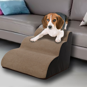 Escaleras para mascotas para perros pequeños y grandes, gatos con funda extraíble de 2 o 3 escalones para camas altas y sofá - Product Image 6