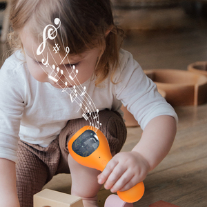 Tiểu thuyết âm nhạc Lục lạc đồ chơi ngẫu nhiên động vật âm thanh máy chiếu vui cát búa ánh sáng ban đêm tự nhiên tiếng ồn Trắng babysbreath Loa - Product Image 3