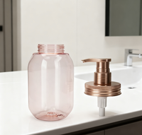 Vente en gros Bouteille transparente en plastique PET de 450ml pour le lavage des mains ou le shampooing avec bouchon à vis et pompe