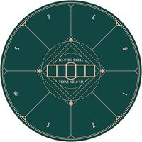 Tapis de poker Texas de luxe pliable, moderne, portable et écologique, résistant à l'usure, pour jeux de cartes et de société – Vente chaude