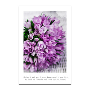 Affiche en toile de fleurs violettes et d'église, tentures murales, décor d'art à la maison, peinture à l'huile sur toile, affiches imprimées, image d'art - Product Image 4
