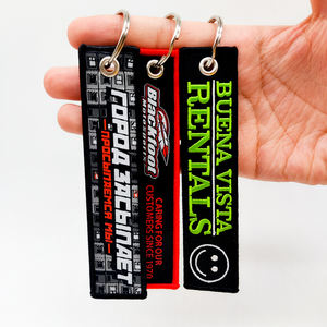 RETIRER AVANT Broderie Porte-clés Aviation Porte-clés Vol Porte-clés Fourniture - Product Image 1