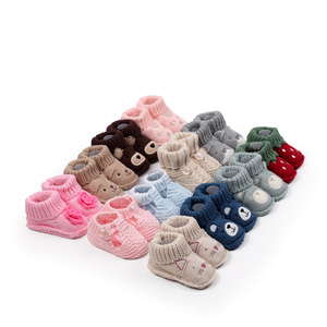 Newborn Knitted <strong>Slipper</strong> <strong>Socks</strong> Soft Warm Infant Booties for Girls <strong>Boys</strong> - Product Image 1