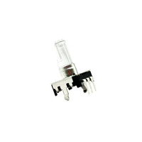 Codeur rotatif incrémental EC12 de 12mm avec bouton-poussoir 12/24 impulsions par 360 degrés avec arbre transparent