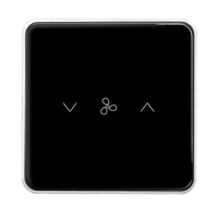 Interrupteurs de ventilateur électriques intelligents T2-W62 Smartsteps 110-250V Tuya WiFi 5 vitesses Télécommande Panneau tactile Variateur de ventilateur de plafond Interrupteur mural