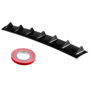 Protection pare-pluie universelle pour pare-chocs arrière de voiture, aileron de requin en ABS noir, avec ruban adhésif 3M pour décoration de fenêtre - Product Image 1