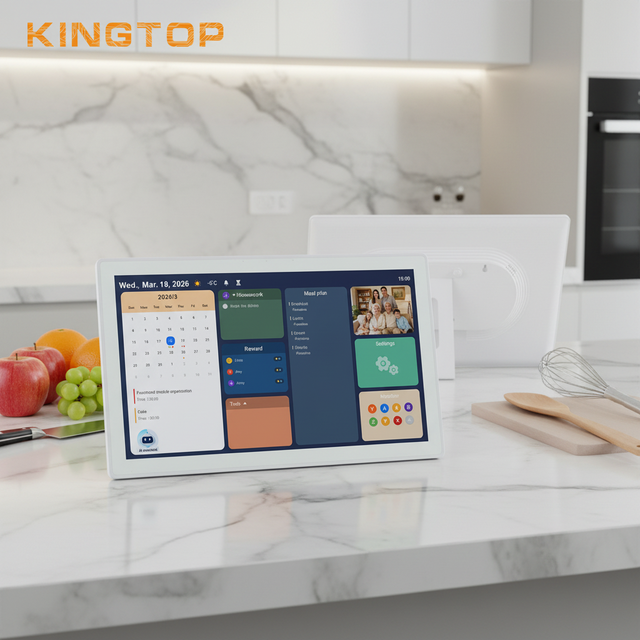 ODM 15.6" Smart Family Calendar Touchscreen Android 15 WiFi Daily Chore Chart Event To-Do List Notepad with Voice Wakeup