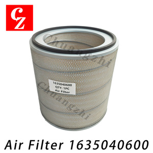 Filtre à air 1635040600 à faible MOQ pour compresseur d'air industriel Atlas Copco, garantie 2000 heures, 1635 0406 00 - Product Image 1
