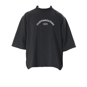 เสื้อยืดผู้ชายทรงโอเวอร์ไซส์ SHENGSHI ผ้าคอตตอนเจอร์ซีย์ 100% หนัก 300 กรัม พิมพ์ลายฮิปฮอป ซักแล้วไม่ยับ แห้งเร็ว สวมใส่สบาย - Product Image 1