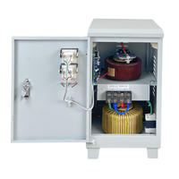 Régulateur de tension monophasé robuste TND pour servomoteur 10kVA 20kVA avec enroulement en cuivre, sortie 220V, affichage LCD
