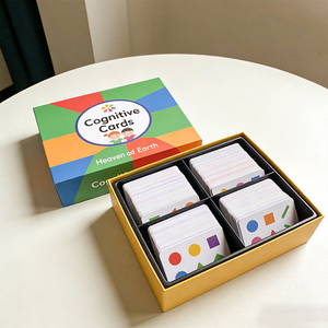 Juego de Cartas Educativas en Inglés Impresas en Papel Ecológico Verde, Personalizadas <span class=keywords><strong>para</strong></span> Niños, con <span class=keywords><strong>Palabras</strong></span> de Animales, Tarjetas de Memoria Flash en Caja - Product Image 3