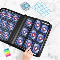 Carpeta de Tarjetas Duradera y Popular Personalizada con 9 Bolsillos, Páginas Interiores de PP, Cierre de Cremallera y Construcción de Cuero PU Premium para Coleccionistas