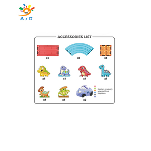 AJB Simpatico Regalo Educativo per Bambini Pista Magnetica con Animali Personaggi dei Cartoni Animati Auto Elettriche Giocattolo per Bambini - Product Image 2