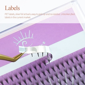 Song Lashes Silk Korean PBT 3D 4D 5D 6D 7D <span class=keywords><strong>8D</strong></span> 0,07 Ventiladores de volumen prefabricados Pestañas de base puntiagudas de grado superior - Product Image 5