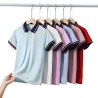 Chemises sur mesure pour hommes d'affaires avec logo imprimé par transfert thermique, tissu tricoté en mélange de coton