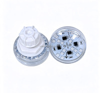 Lumières LED RGB AC24V 48mm à capuchon plat en plastique pour parcs d'attractions et fêtes foraines, 1-16 points, préprogrammées E14