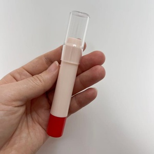 ABS + AS tubo lungo finito per iniezione balsamo per le labbra rossetto <span class=keywords><strong>astuccio</strong></span> <span class=keywords><strong>rotondo</strong></span> a forma di pastello a matita - Product Image 2