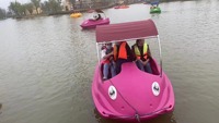 Pédalo en polyéthylène et métal pour sports nautiques en plein air et location en parcs aquatiques – Vente en gros