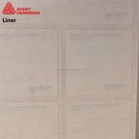 Matériel d'étiquetage PET Avery Dennison Fasson 72825U, découpe personnalisée, film d'étiquetage industriel pour codes-barres, autocollants adhésifs acryliques