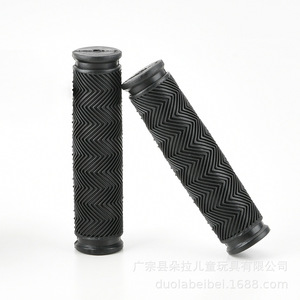 Empuñaduras de silicona negras para manillar de bicicleta de montaña, 22,2mm, goma antideslizante, universales para bicicletas de carretera y para niños - Product Image 4