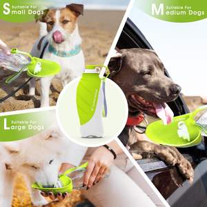 Botella de agua para perros Superdesign de 580 ml, a prueba de fugas, portátil, plegable, con tazón extraíble para perros pequeños a grandes. - Product Image 3