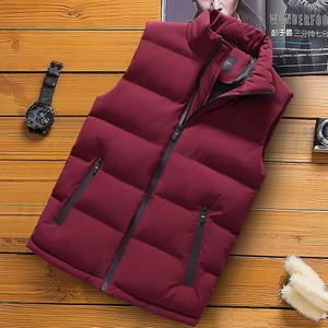 Gilet da Uomo Autunno/Inverno con Logo Personalizzato - <span class=keywords><strong>Giacca</strong></span> Smanicata Leggera con Collo Alto (Di Tendenza, Business e Uso Quotidiano) - Product Image 4
