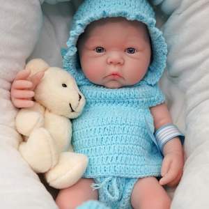 12 "Micro Preemie Full Body Siliconen Open Ogen Baby Reborn Pop Jongen Meisje Realistisch-Pasgeboren Baby Poppen Jongen Die Er Echt Uitzien - Product Image 2