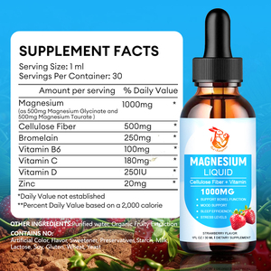 Premium High Boost Energy Help Stress Management Magnesium <b>Liquid</b> Drops with 100mg Magnesium Supplement Drops - Product Image 6