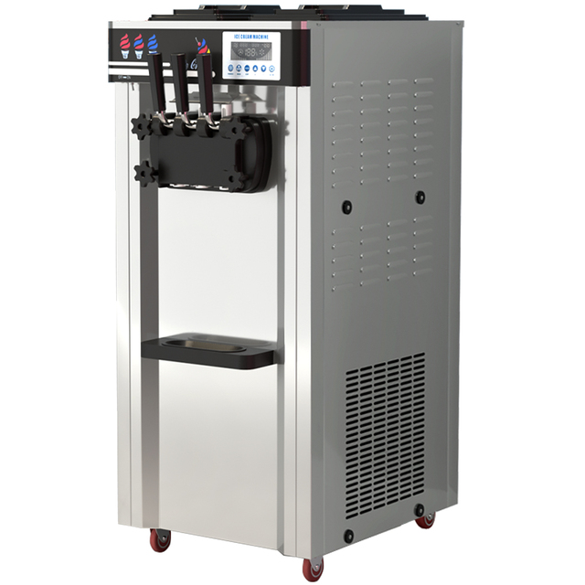 China Factory Pre-cooling Ice Cream Machine Three Flavors Sundae Ice Cream Machine