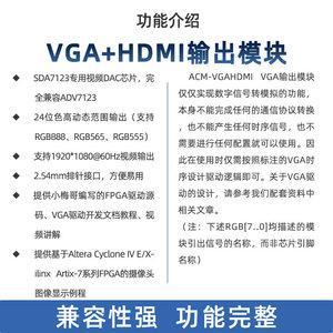 โมดูลเอาต์พุต VGA – สำหรับบอร์ดพัฒนา ACZ702 ZYNQ FPGA รุ่น M655 - Product Image 4
