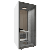Flexspace Office Acoustic : Nouvelle Cabine de Bureau Portable Insonorisée avec Cloison en Verre pour l'Isolation Sonore et la Confidentialité des Appels Téléphoniques en Intérieur