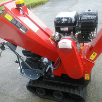 Broyeur de bois à chenilles à essence GST120 15HP, capacité de 4,7 pouces, autopropulsé, pour usage agricole