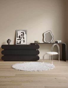 Legno e acciaio gamba di piccole dimensioni bianco <span class=keywords><strong>ragazze</strong></span> moderna toletta con specchio e sgabello sedia tavoli cosmetici - Product Image 5