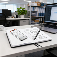 Carnet intelligent A5 en cuir avec reconnaissance d'écriture, synchronisation cloud, accessoire d'écriture numérique, magnétique, Bluetooth