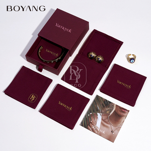 Tùy chỉnh màu sắc tái sử dụng Phong Bì nắp vòng cổ vòng Bông tai bao bì túi Bông trang sức Túi - Product Image 6