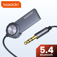 Adaptateur sans fil AUX pour voiture Toocki Hi-Fi Stereo 5.4, dongle sans fil USB AUX pour la diffusion de musique, haut-parleur de voiture